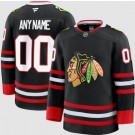 Women's Chicago Blackhawks Custom Black Alternate Authentic Jersey