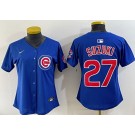 Women's Chicago Cubs #27 Seiya Suzuki Blue Limited Jersey