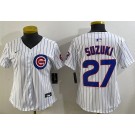 Women's Chicago Cubs #27 Seiya Suzuki White Limited Jersey