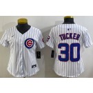 Women's Chicago Cubs #30 Kyle Tucker White Limited Jersey