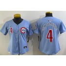 Women's Chicago Cubs #4 Pete Crow Armstrong Baby Blue Limited Jersey
