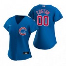 Women's Chicago Cubs Customized Blue Alternate 2020 Cool Base Jersey