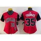 Women's Chicago White Sox #35 Frank Thomas Red 2025 City Connect Limited Jersey