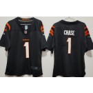 Women's Cincinnati Bengals #1 Ja'Marr Chase Limited Black Vapor Jersey