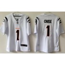 Women's Cincinnati Bengals #1 Ja'Marr Chase Limited White Vapor Jersey