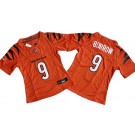 Women's Cincinnati Bengals #9 Joe Burrow Limited Orange FUSE Vapor Jersey