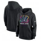 Women's Cincinnati Bengals Black 2024 Crucial Catch Club Pullover Hoodie