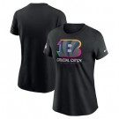 Women's Cincinnati Bengals Black 2024 Crucial Catch T Shirt