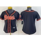 Women's Cincinnati Bengals Blank Black Baseball Jersey