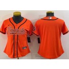 Women's Cincinnati Bengals Blank Orange Baseball Jersey