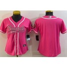 Women's Cincinnati Bengals Blank Pink Baseball Jersey
