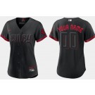 Women's Cincinnati Reds Customized Black City Connect Cool Base Jersey