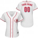 Women's Cincinnati Reds Customized White Cool Base Jersey