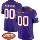 Women's Clemson Tigers Custom Limited Purple FUSE College Football Jersey