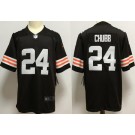 Women's Cleveland Browns #24 Nick Chubb Limited Brown Vapor Jersey