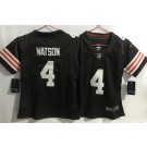 Women's Cleveland Browns #4 Deshaun Watson Limited Brown Vapor Jersey