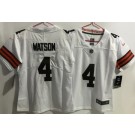 Women's Cleveland Browns #4 Deshaun Watson Limited White Vapor Jersey