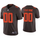 Women's Cleveland Browns Customized Limited Brown Alternate 2020 Vapor Untouchable Jersey