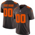 Women's Cleveland Browns Customized Limited Brown Alternate FUSE Vapor Jersey