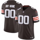 Women's Cleveland Browns Customized Limited Brown FUSE Vapor Jersey