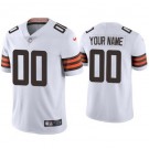 Women's Cleveland Browns Customized Limited White 2020 Vapor Untouchable Jersey