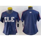 Women's Cleveland Guardians Blank Navy 2024 City Connect Limited Jersey