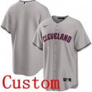 Women's Cleveland Guardians Customized Gray Cool Base Jersey