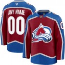 Women's Colorado Avalanche Customized Red Fanatics Authentic Jersey