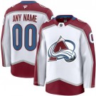 Women's Colorado Avalanche Customized White Fanatics Authentic Jersey