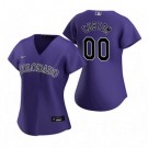 Women's Colorado Rockies Customized Purple Alternate 2020 Cool Base Jersey
