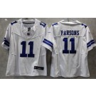 Women's Dallas Cowboys #11 Micah Parsons Limited White FUSE Vapor Jersey