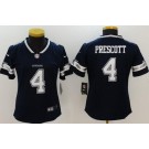 Women's Dallas Cowboys #4 Dak Prescott Limited Navy Vapor Untouchable Jersey