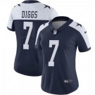 Women's Dallas Cowboys #7 Trevon Diggs Limited Navy Alternate Vapor Jersey