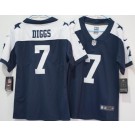 Women's Dallas Cowboys #7 Trevon Diggs Limited Navy Alternate Vapor Jersey