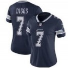 Women's Dallas Cowboys #7 Trevon Diggs Limited Navy Vapor Jersey