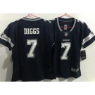 Women's Dallas Cowboys #7 Trevon Diggs Limited Navy Vapor Jersey