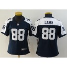 Women's Dallas Cowboys #88 CeeDee Lamb Limited Navy Alternate Vapor Untouchable Jersey