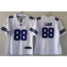 Women's Dallas Cowboys #88 CeeDee Lamb Limited White Vapor Jersey