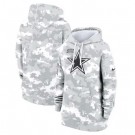 Women's Dallas Cowboys Arctic Camo 2024 Salute to Service Club Fleece Pullover Hoodie