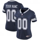 Women's Dallas Cowboys Customized Limited Navy Blue Vapor Untouchable Jersey