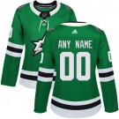 Women's Dallas Stars Customized Green Authentic Jersey