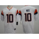Women's Denver Broncos #10 Bo Nix Limited White Vapor Jersey