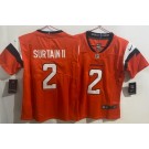 Women's Denver Broncos #2 Patrick Surtain II Limited Orange Vapor Jersey