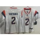 Women's Denver Broncos #2 Patrick Surtain II Limited White Vapor Jersey