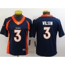 Women's Denver Broncos #3 Russell Wilson Limited Blue Vapor Jersey