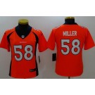 Women's Denver Broncos #58 Von Miller Limited Orange Vapor Untouchable Jersey