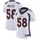 Women's Denver Broncos #58 Von Miller Limited White Vapor Untouchable Jersey