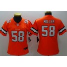Women's Denver Broncos #58 Von Miller Orange Rush Jersey