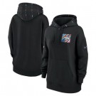 Women's Denver Broncos Black 2023 Crucial Catch Club Pullover Hoodie