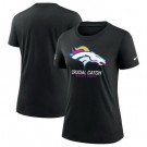 Women's Denver Broncos Black 2024 Crucial Catch T Shirt